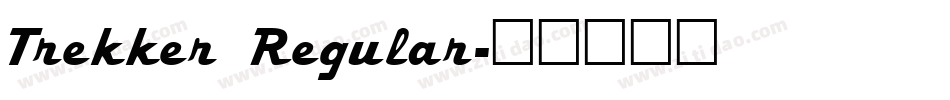 Trekker Regular字体转换